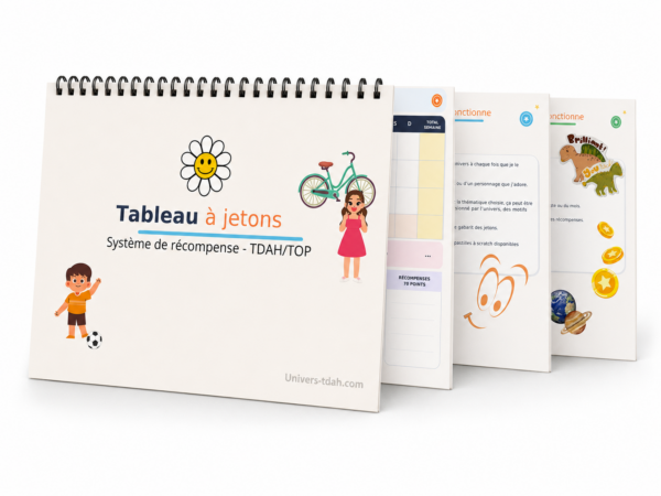 Tableau à jetons TDAH- Kit complet- Motivation et autonomie de l'enfant – Image 2